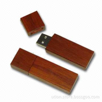 Wooden USB Flash Drives with Up to 16GB Memory Capacity, Free Samples